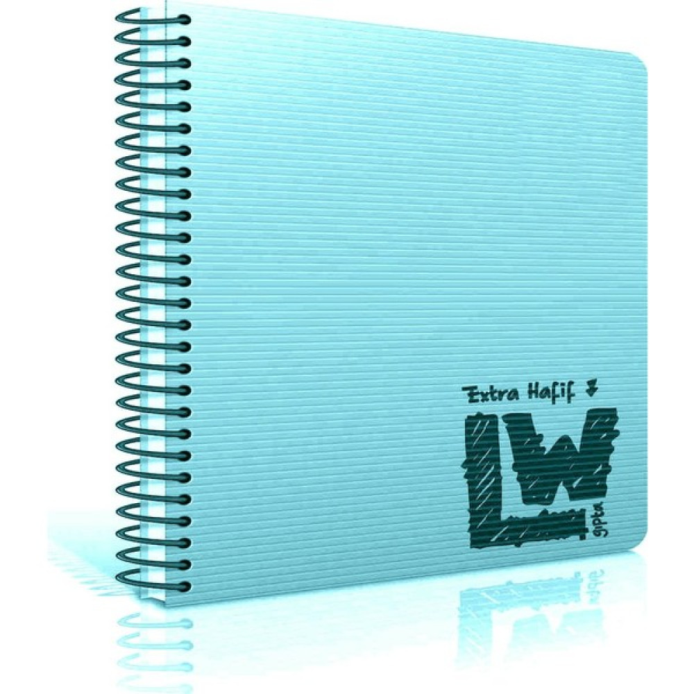 Gıpta LW 4+1 A4 Seperatörlü Plastik Kapak Defter 150 Yaprak - Turkuaz Defter Fiyatı
