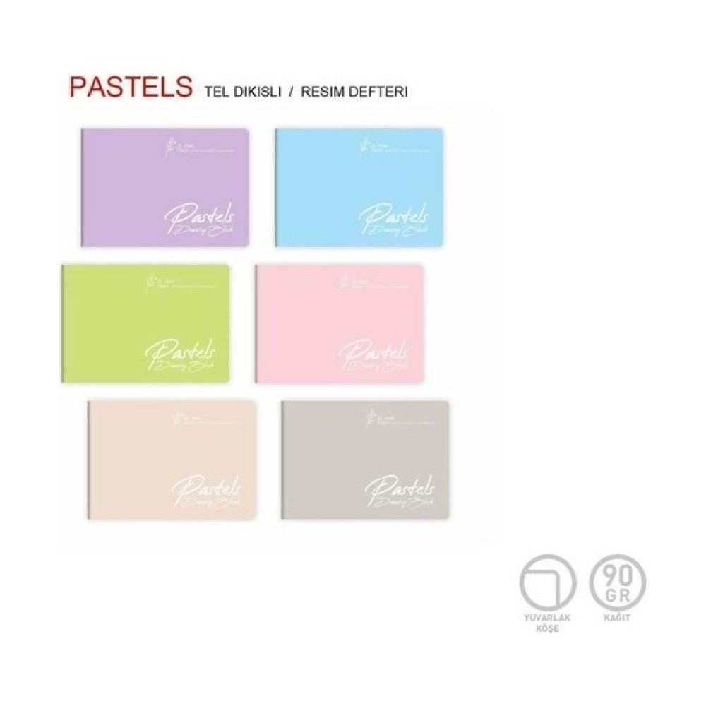 Gıpta Pastels Tel Dkş. Pp Kpk. 17X24 32 Yp. Resim Defteri - -- Resim Defteri Fiyatı