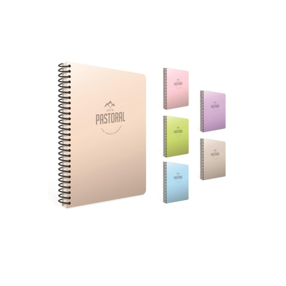 Gıpta Pastoral Spiralli Pp Kapak Defter 17x24cm 96 Yaprak Kareli (4 Lü Paket) 3254 Defter Fiyatı