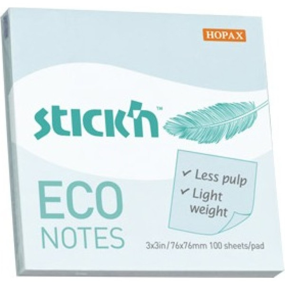Gıpta Stickn Eco Notes 100 Yaprak Pastel Mavi Yapışkanlı Not Kağıdı 76 x 76 mm Not Defteri & Bloknot Fiyatı