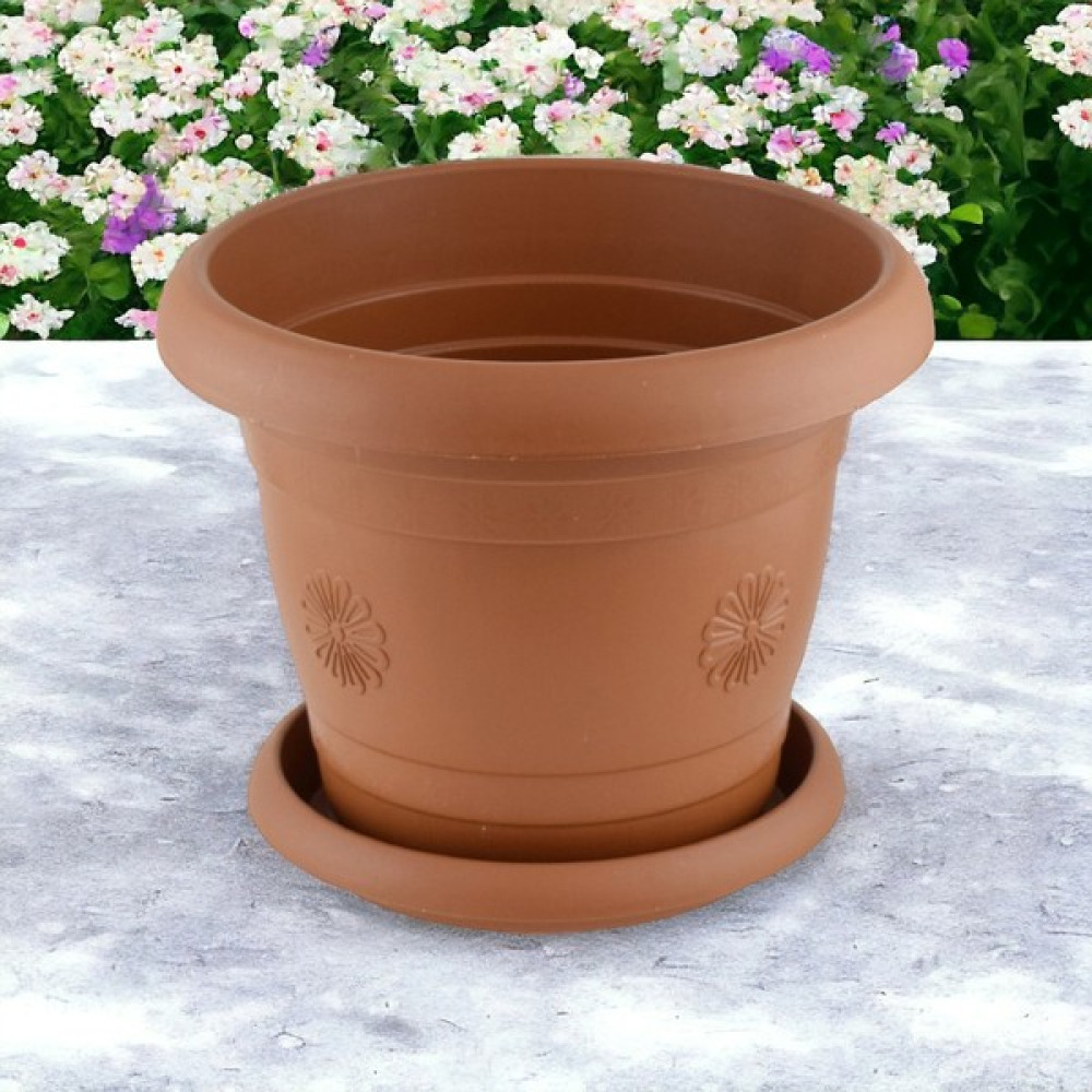 Girist Büyük Boy İç ve Dış Mekan Saksı 40 x 31 cm 21 Lt Kahverengi Saksı ve Aksesuarları Fiyatı