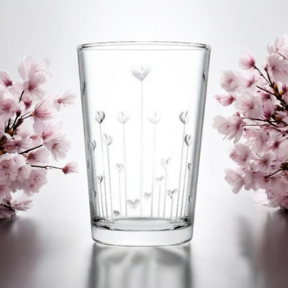 Girist Home Kalp Desenli Su Ve Meşrubat Bardağı 6 Lı Set - Şeffaf Oto Boyaları Fiyatı