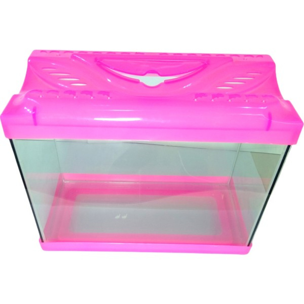 Girist Pet Pembe Renkli Kapaklı Akvaryum 35 cm Evcil Hayvan Ürünleri Fiyatı