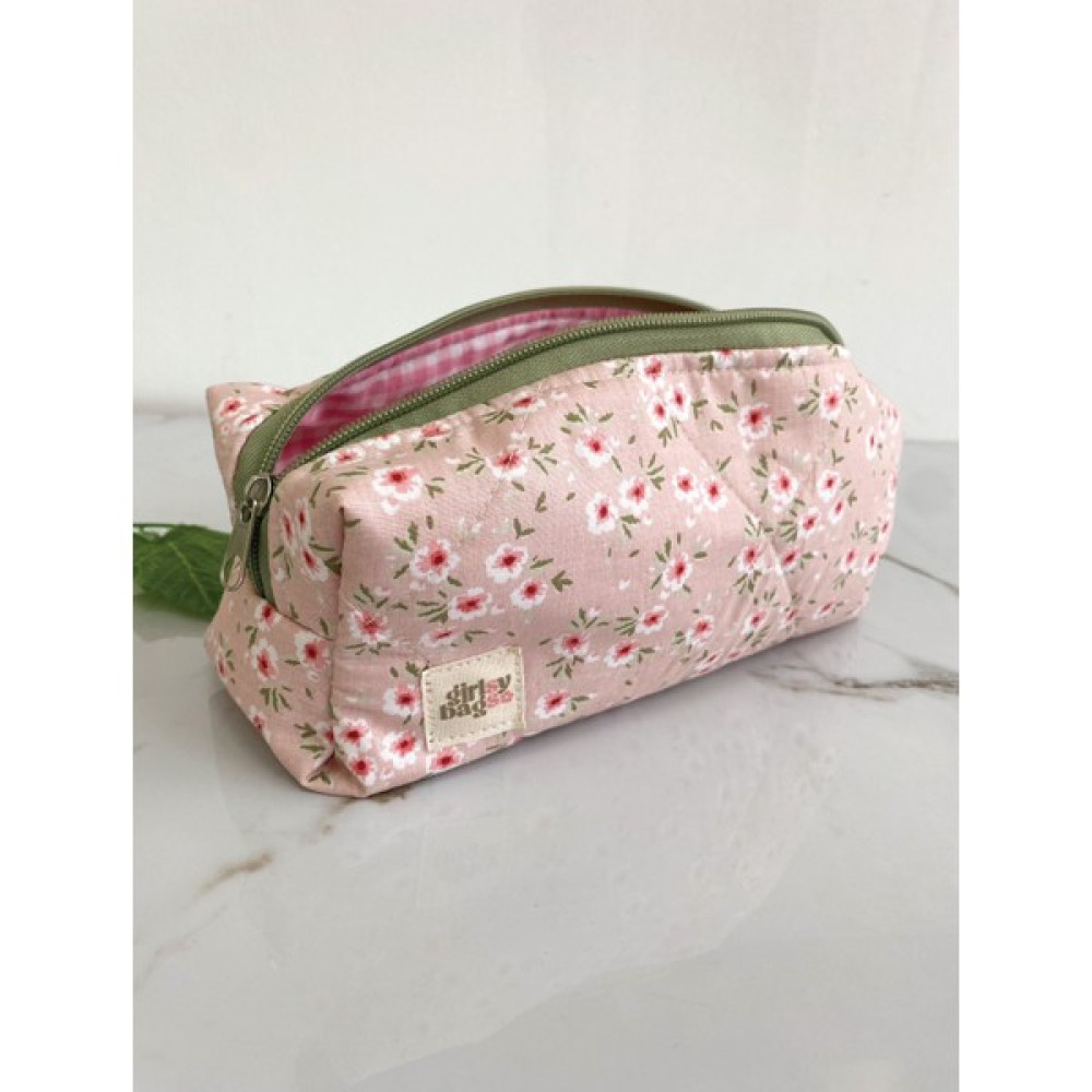 Girlsy Bags Tek Gözlü Kalemlik Yıkanabilir Fermuarlı Okul Kalem Kutusu 21X10X7 Ölçüler - Pembe - Kumaş - 21x10 Kalemlik (Kalem Kutusu) Fiyatı