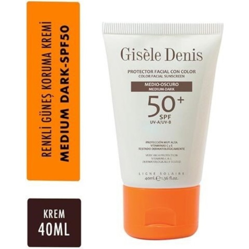 Gisele Denis Yüz Için Renkli Güneş Koruma Kremi Spf 50 Medium Dark Güneş Kremleri ve Losyonları Fiyatı