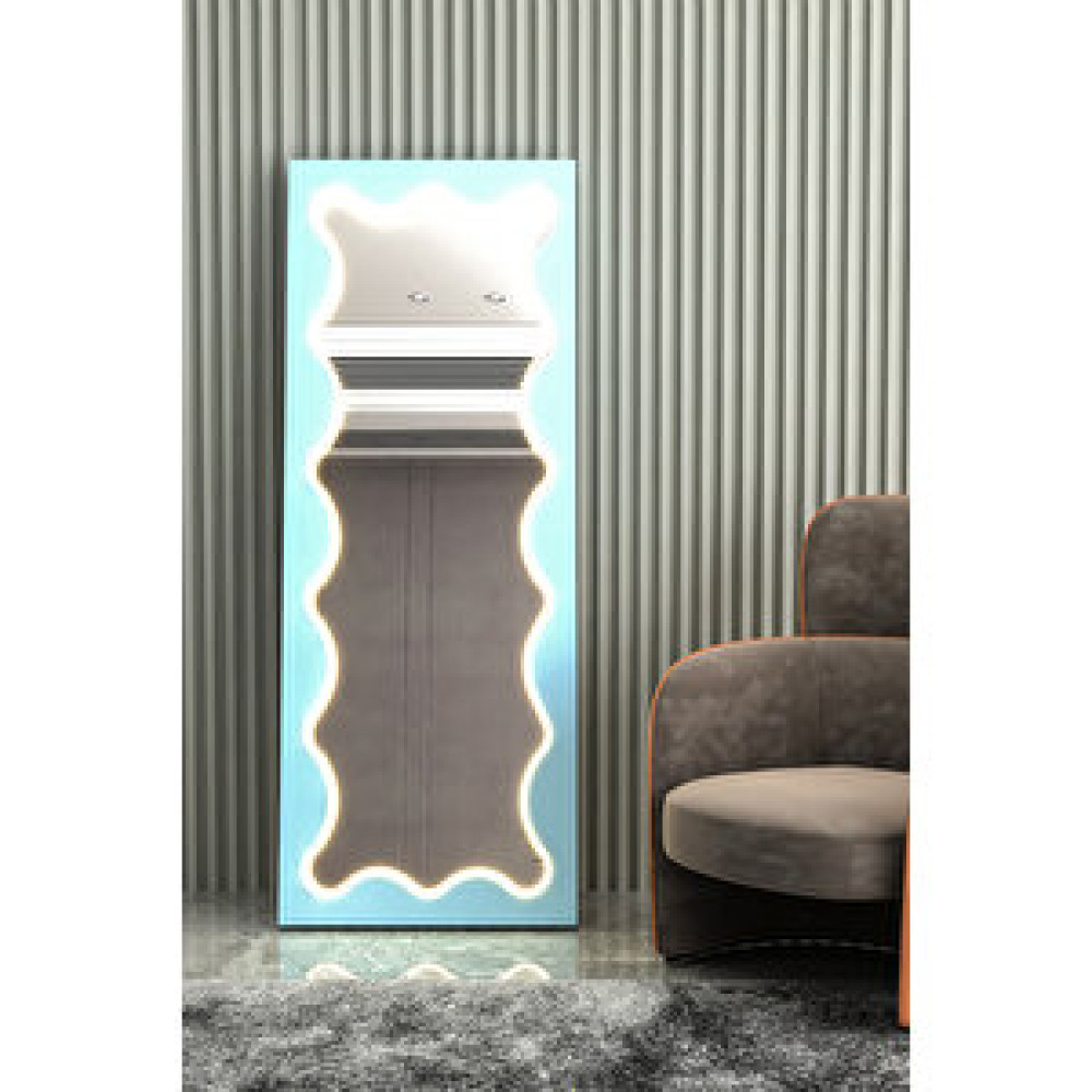 Givayo Wood’s Gi̇vayo Wood's Neon Led Işikli Çerçeveli̇ Mavi̇ Boy Aynasi 160x55 Mavi Ayna Fiyatı