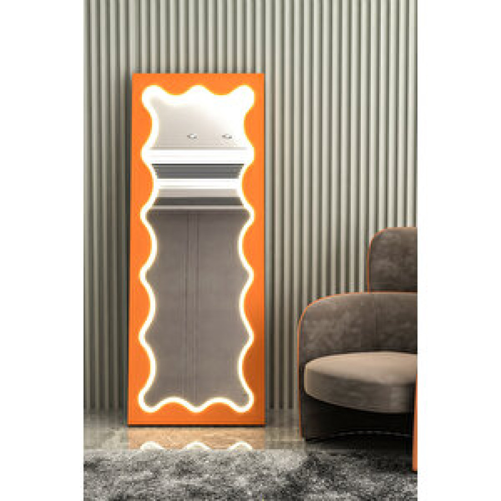 Givayo Wood’s Gi̇vayo Wood'sneon Led Işikli Çerçeveli̇ Turuncu Boy Aynasi 160x55 Turuncu Ayna Fiyatı