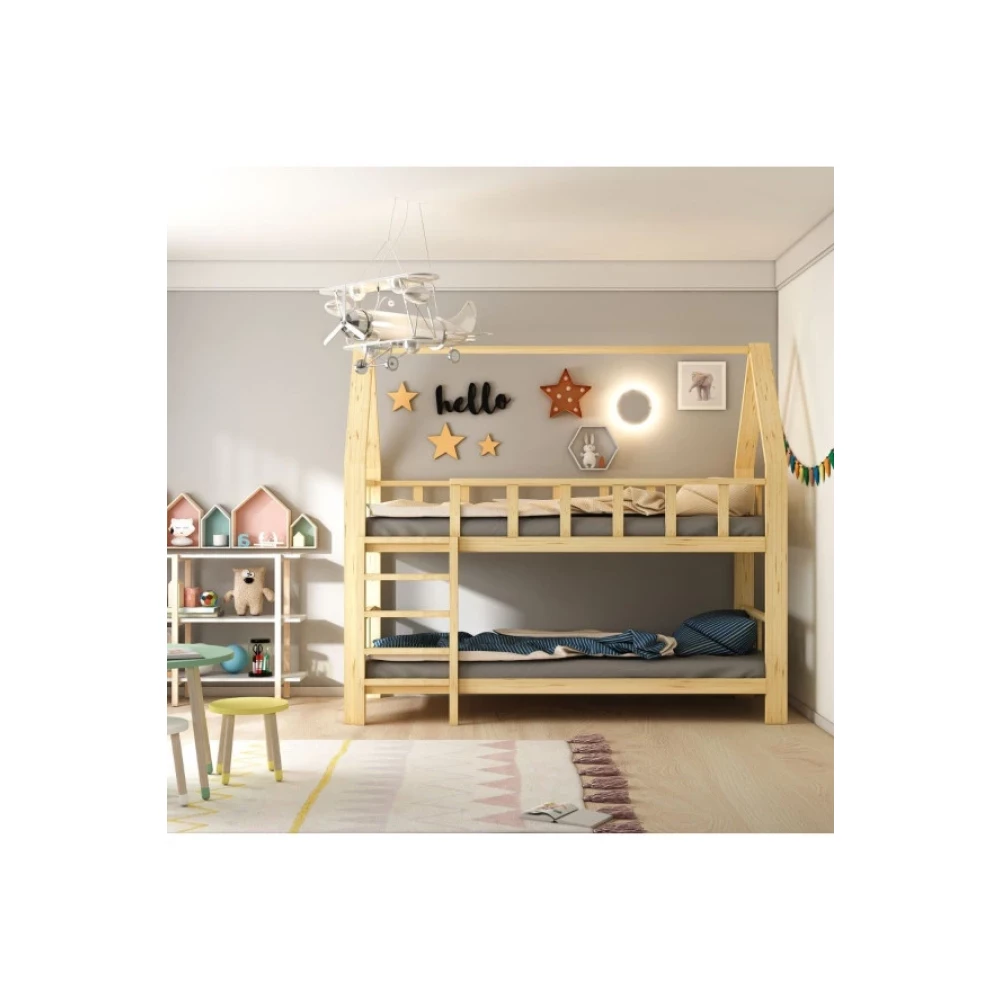 Gıvayo Wood'salıce Montessorı Yatak Ranza Dogal Ahsap Ranza Fiyatı