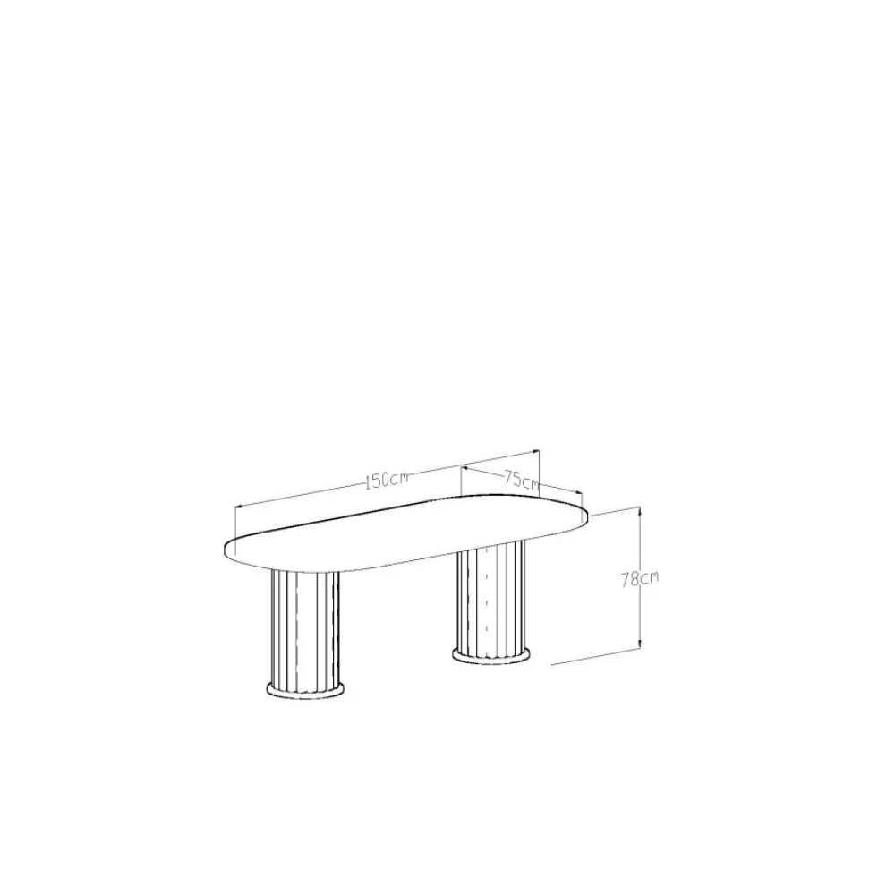 Gıvayo Wood'smarıo Yemek Masası 150X 75X78 Yemek & Mutfak Masası Fiyatı