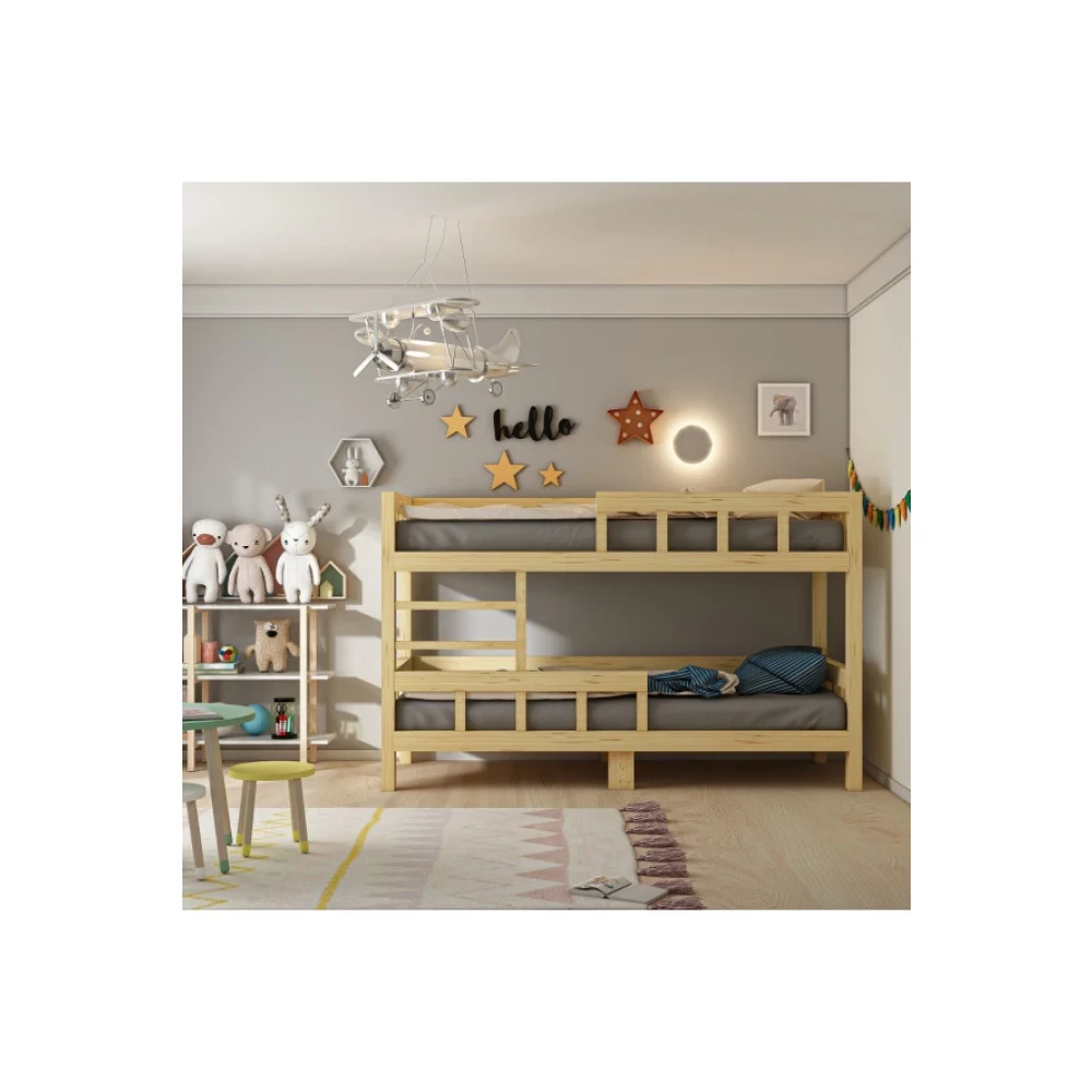 Gıvayo Wood'sstefanı Montessorı Dogal Ahsap Ranza Yatak Karyola - Rnz3 Ranza Fiyatı