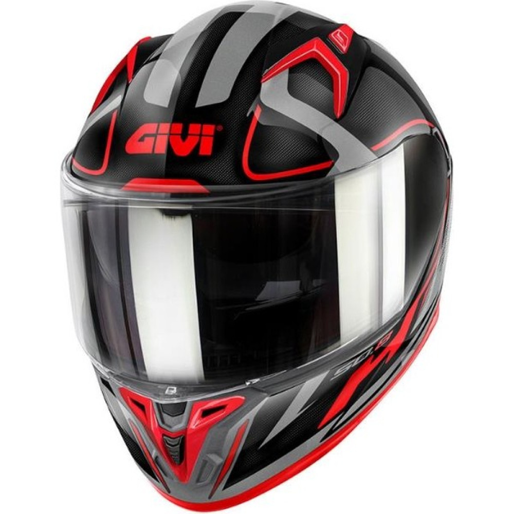 Givi Motosiklet Kaskı Givi 50.8 Racer Siyah Titanium Kırmızı Kask - XS Motorsiklet Kaskları Fiyatı