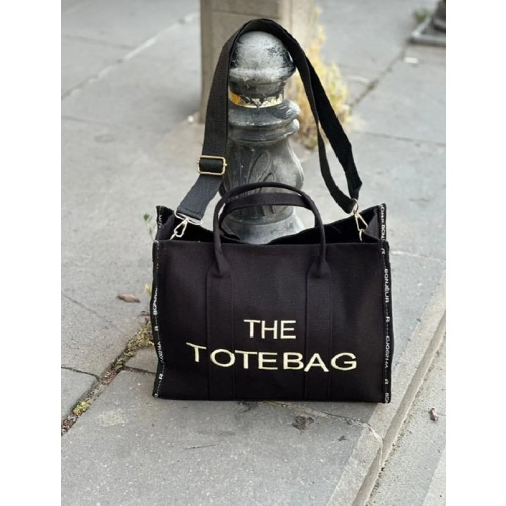 Giydegör Kadın Siyah Renk Kanvas Keten Kumaş Napoli Kolon Omuz Askılı The Tote Bag El Kol Omuz Çanta Bayan Çanta ve Cüzdan Fiyatı