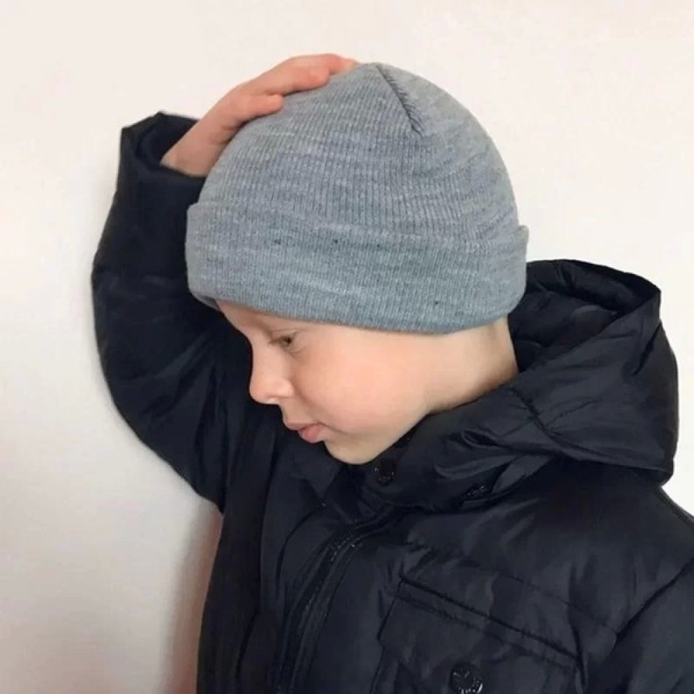 Giyim Center Erkek Çocuk Katlamalı Basic Bere - Gri Kız Çocuk Sweatshirt Fiyatı
