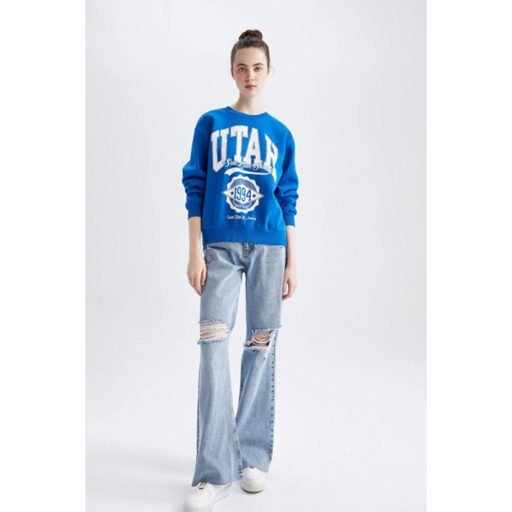 Giyinsen Defacto Kadın Sweat - Y1266AZ/BE457 - XL - Siyah Oto Boyaları Fiyatı
