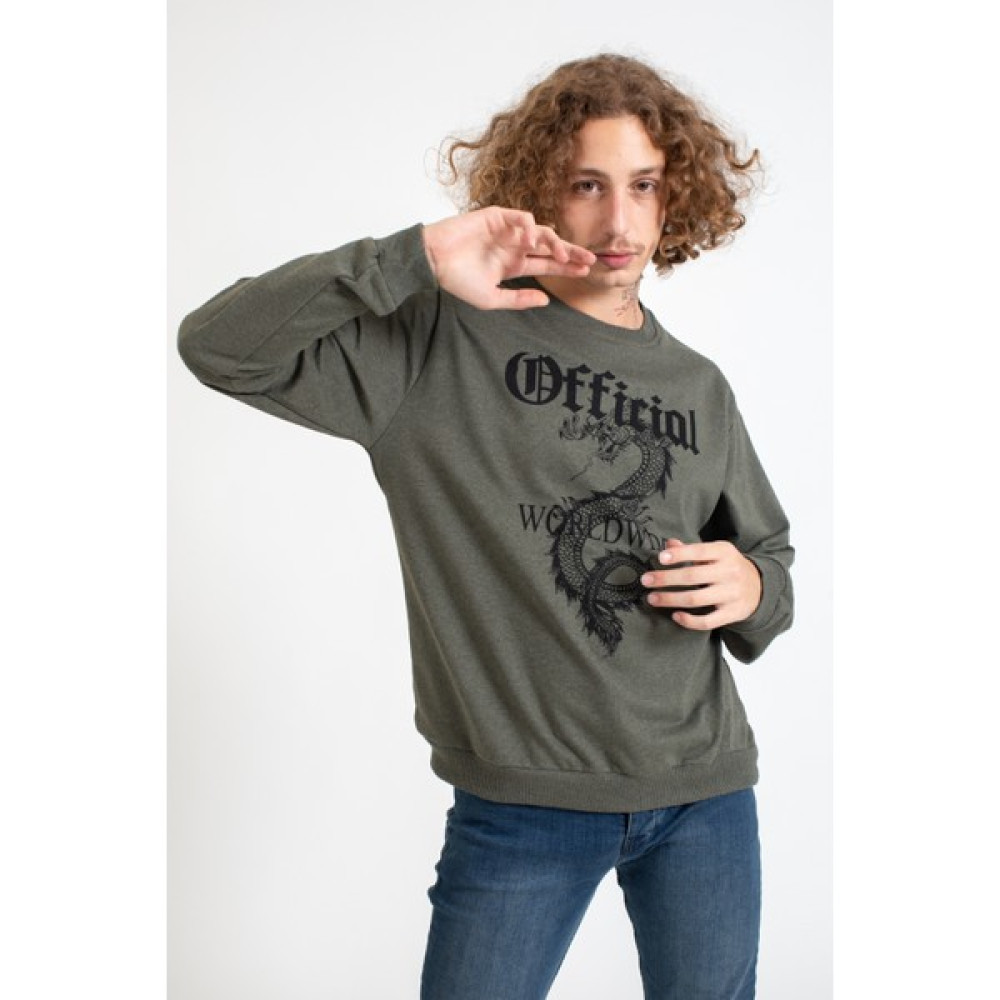 Giysa Haki Erkek Offical Sweatshirt Erkek Sweatshirt Fiyatı