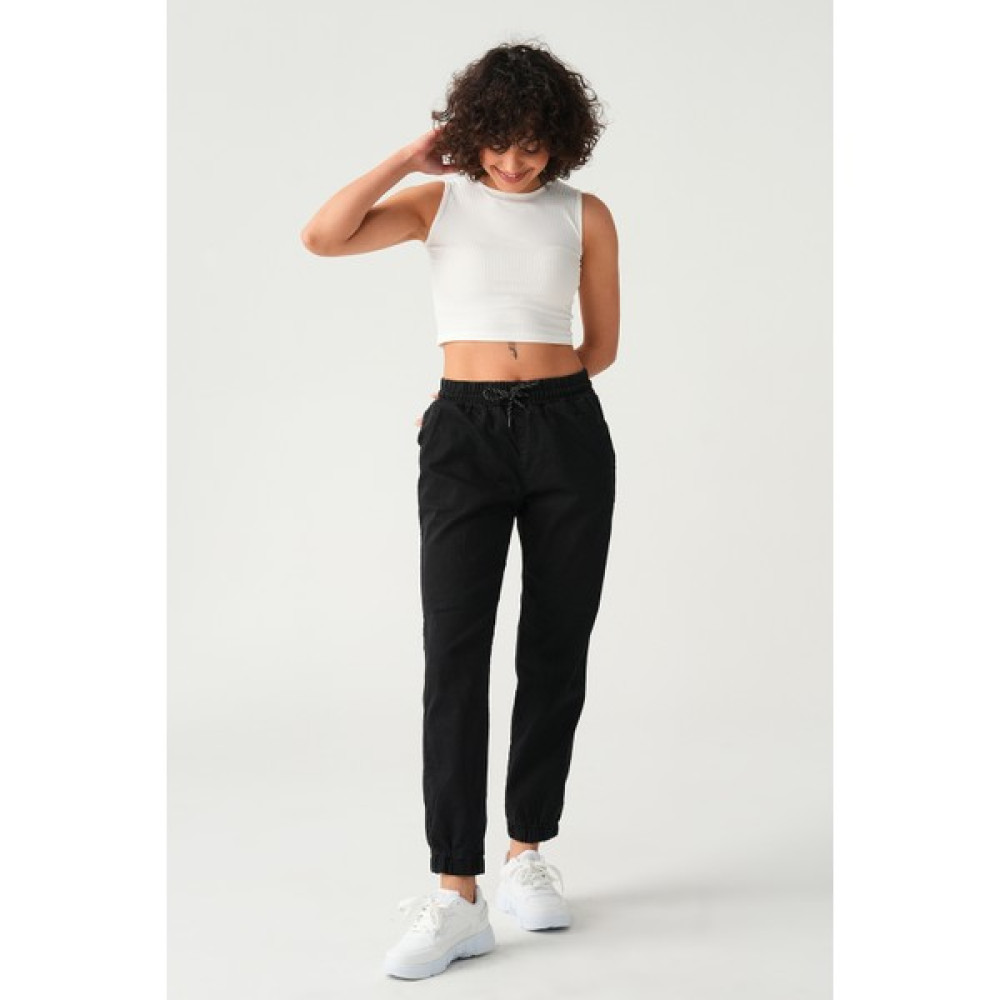 Giysa Kadın Beli ve Paçası Lastikli Jogger Pantolon Kadın Pantolon Fiyatı