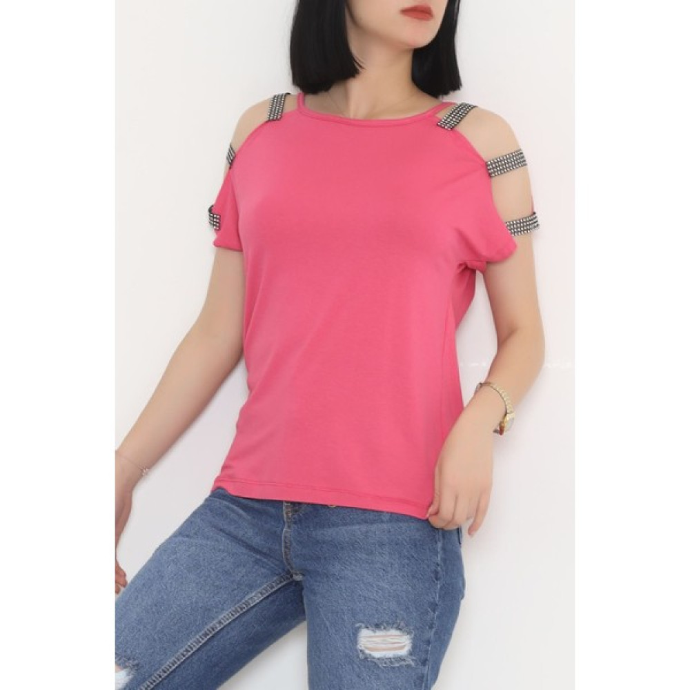 Giysim Bu Omuz Dekolteli Bluz Pembe - 11273.599. Bluz Fiyatı