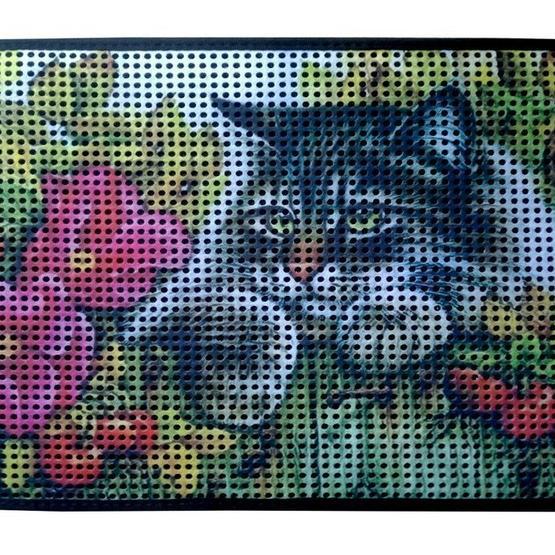 Giz Home Çiçekli Kedi Catsline Kedi Paspası Paspas Fiyatı