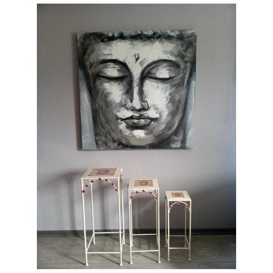 Giz Home Metal 3'lü Zigon Sehpa