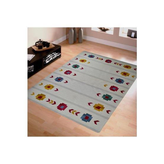 Giz Home Ml13 160x230 cm Kırmızı Etnik Desen Molly Çift Taraflı Kilim