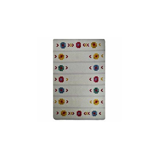 Giz Home Ml13 160x230 cm Kırmızı Etnik Desen Molly Çift Taraflı Kilim