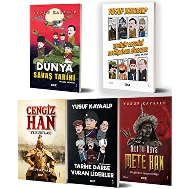 Giz Kitap Yusuf Kayaalp Eğlenceli Tasarımlı Setli Kitaplar Renkli ve Eğitici Özellikler 5 Kitap - Normal Boy Diğer Fiyatı