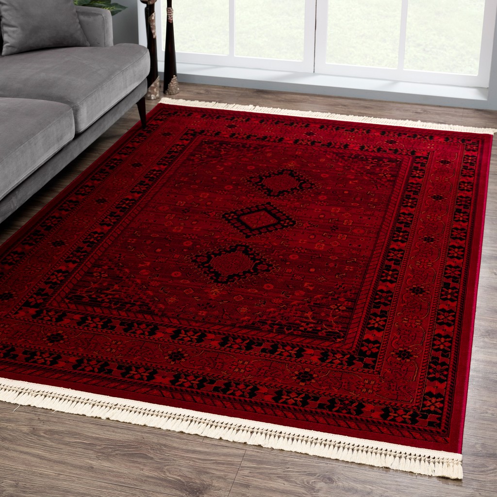 Giza Home Afgan Türkmen Otantik Desenli Dokuma Salon ve Oturma Odası Halısı 2959H 100x300 - Bordo - 100 x 300 cm SSD / Solid State Drive Fiyatı