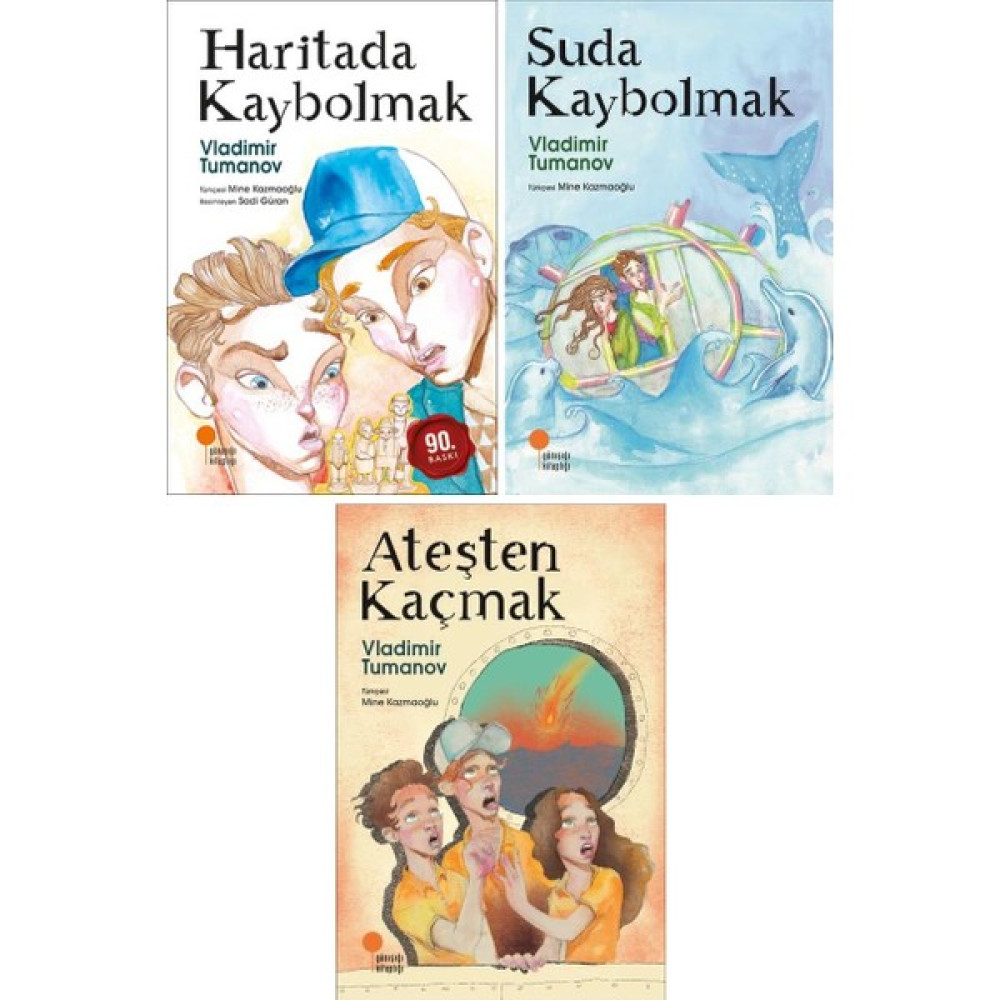 Gizemli Haritalar Serisi 3 Kitap Set - Haritada Kaybolmak - Suda Kaybolmak - Ateşten Kaçmak - Vladimir Tumanov Çocuk Öykü Fiyatı