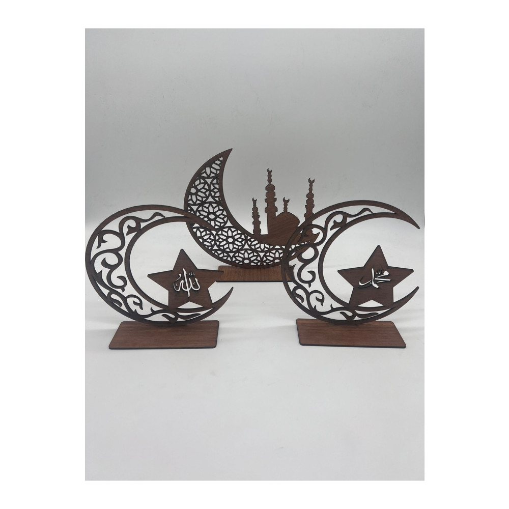 Gizemli Home 3lü Dekor Tealight Mumluk Ceviz Ramazan Ayına Özel Şamdan Fiyatı