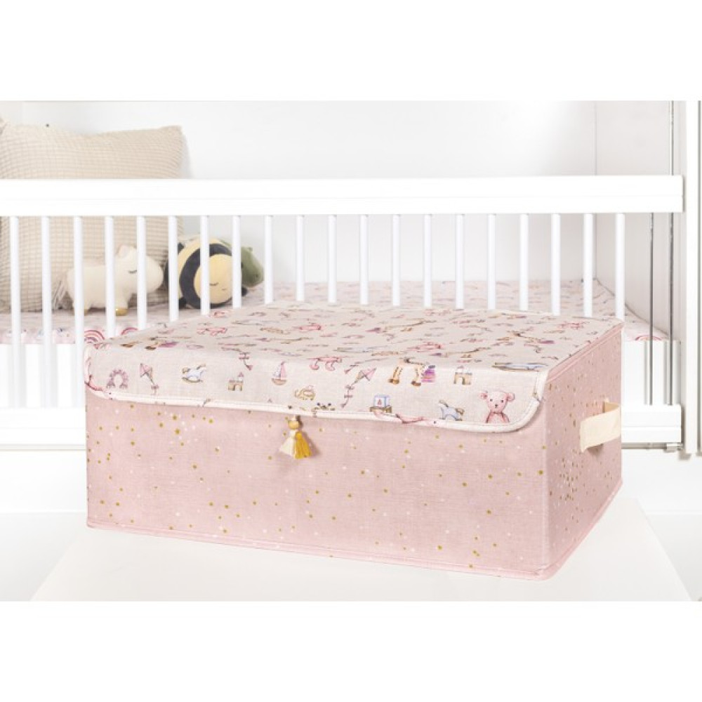 Gizemli Home Baby Kapaklı Kutu Baza Altı Düzenleyici 53X42X30 - Pembe Hurç Fiyatı