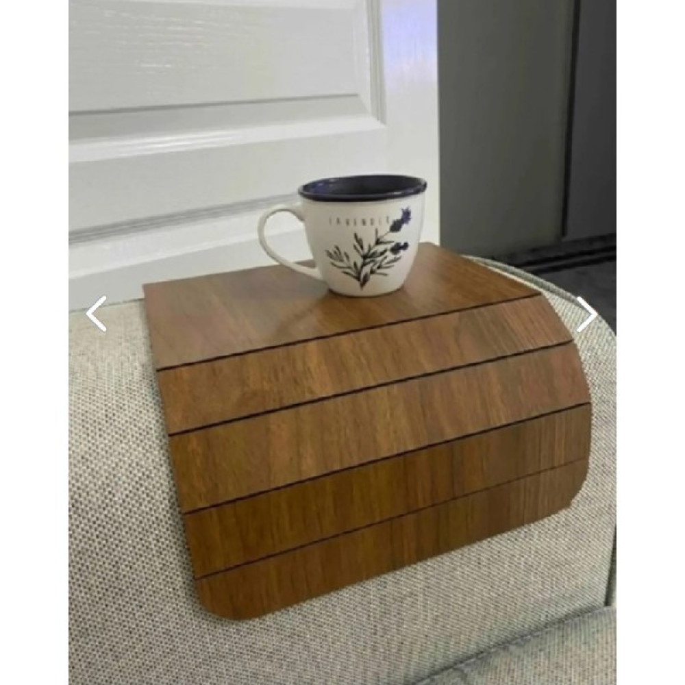 Gizemli Home Koltuk Tepsisi Dekoratif Yan Sehpa Ceviz Rengi 20X40 cm Ortasabit 13,5 cm GZMH-98760 Yan Sehpa Fiyatı
