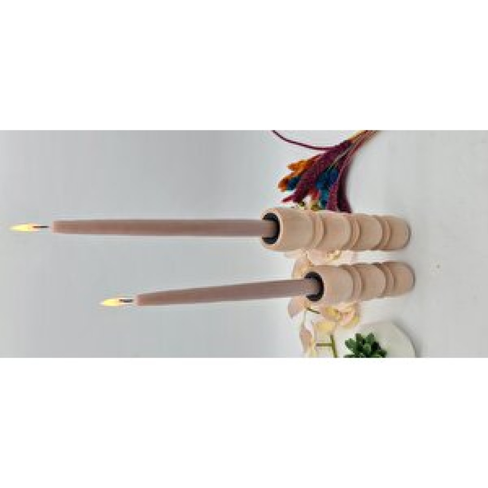 Gizemli Home Natural Wooden 2 Li Bubble Şamdan Set Mumluk Fiyatı