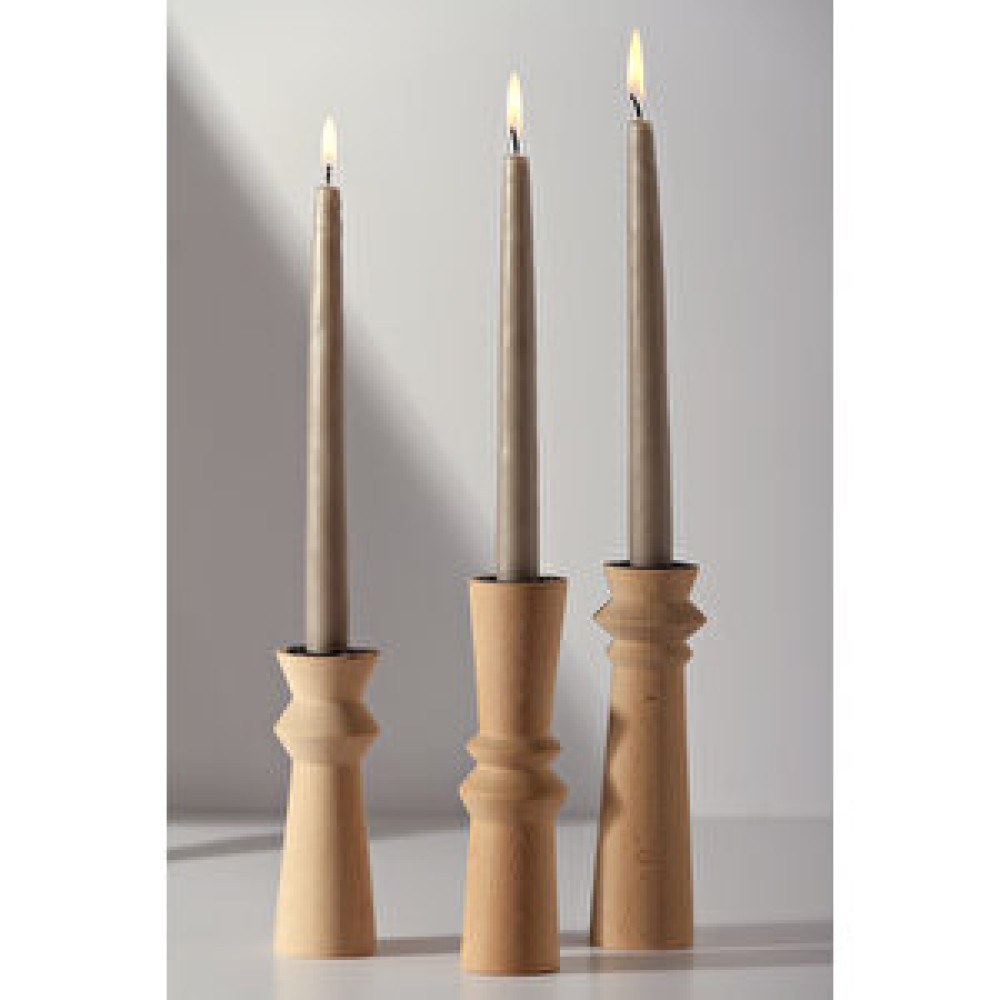 Gizemli Home Natural Wooden Ikon 3 Lü Şamdan Set Mumluk Fiyatı