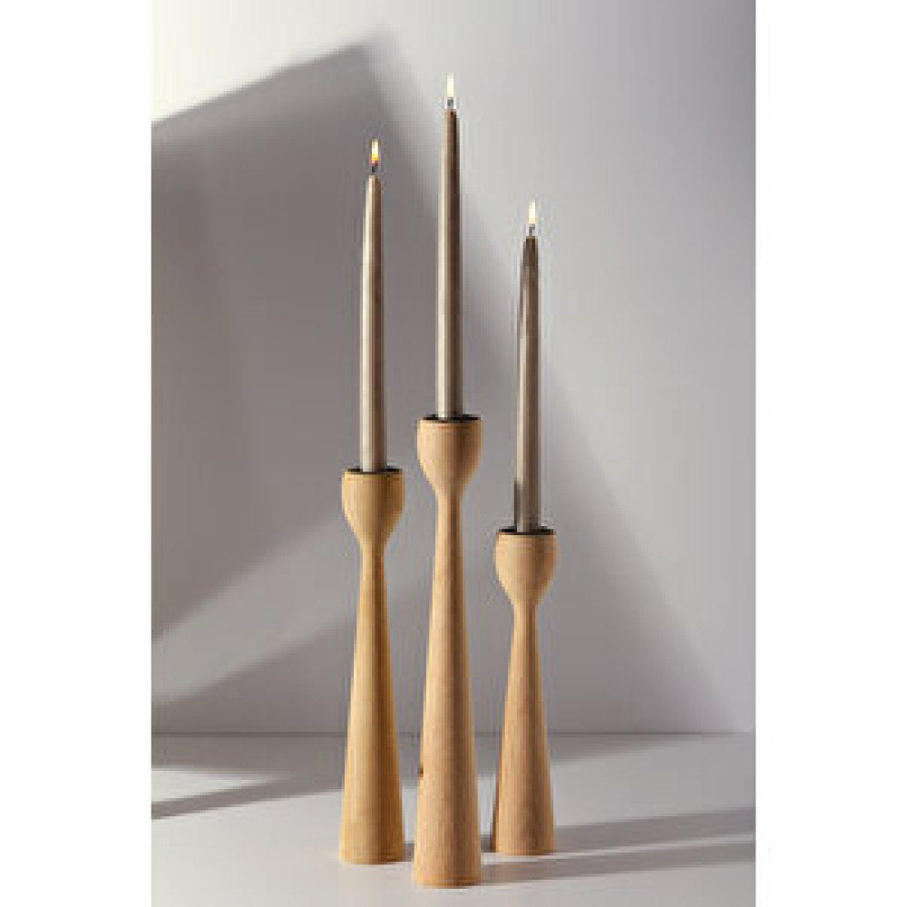 Gizemli Home Natural Wooden Salute 3 Lü Set Şamdan Mumluk Fiyatı