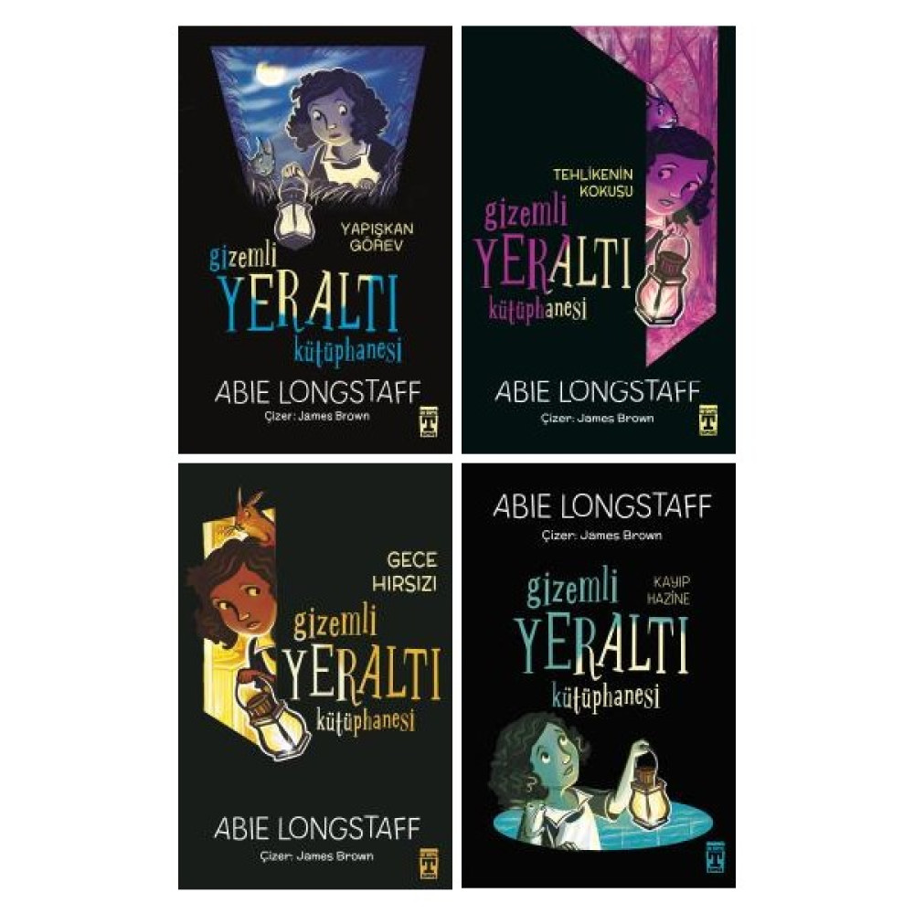 Gizemli Yeraltı Kütüphanesi Yapışkan Görev - Tehlikenin Kokusu - Gece Hırsızı - Kayıp Hazine 4 Kitap - Abie Longstaff Çocuk Öykü Fiyatı