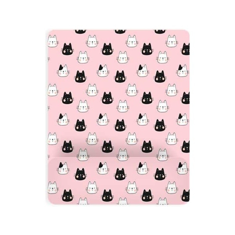 Gizeo Concept Pembe Karışık Kedi Desenli Bilek Destekli Mouse Pad - Renkli Mouse Pad Fiyatı