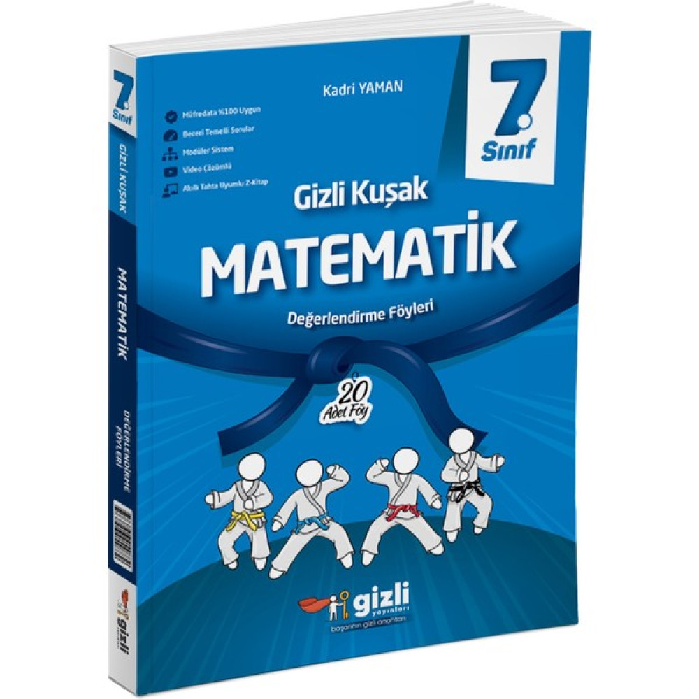 Gizli Yayınları 2025 7. Sınıf Matematik Değerlendirme Föyleri Gizli Kuşak Serisi Kaynak Kitapları Fiyatı