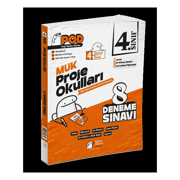 Gizli Yayınları 4. Sınıf Mük Proje Okulları Deneme Sınavı Eğitim Deposu Yayınları - milk4 Kaynak Kitapları Fiyatı