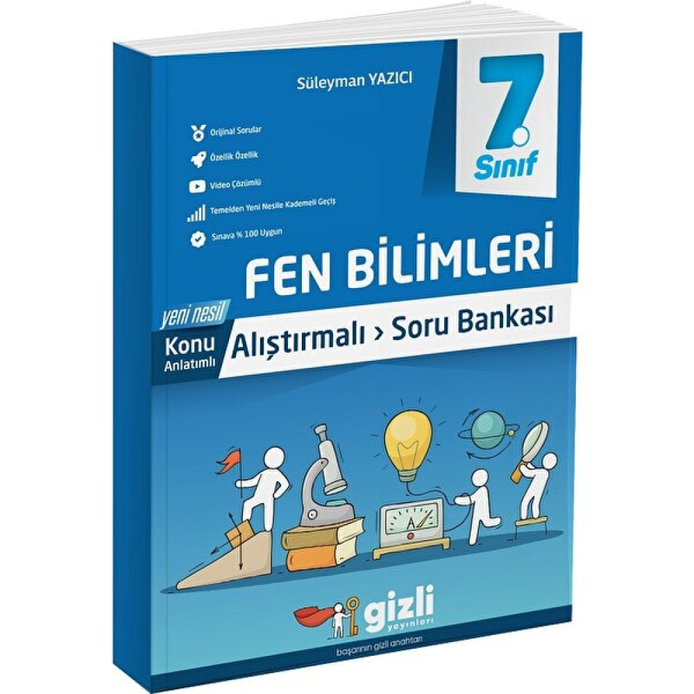 Gizli Yayınları 7. Sınıf Fen Bilimleri Konu Anlatımlı Alıştırmalı Soru Bankası Tüm Dersler Fiyatı