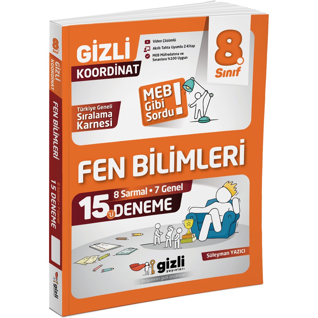 Gizli Yayınları Lgs 8. Sınıf Fen Bilimleri 15'li Deneme-Meb Gibi Sordu Fen - Bilişim ve Teknoloji Fiyatı