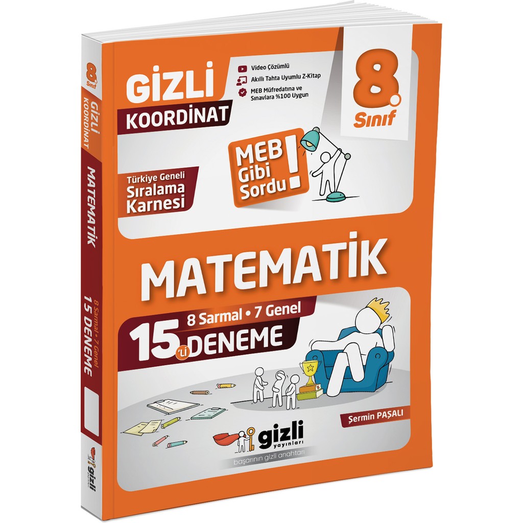 Gizli Yayınları Lgs 8. Sınıf Matematik 15'li Deneme-Meb Gibi Sordu Matematik Fiyatı