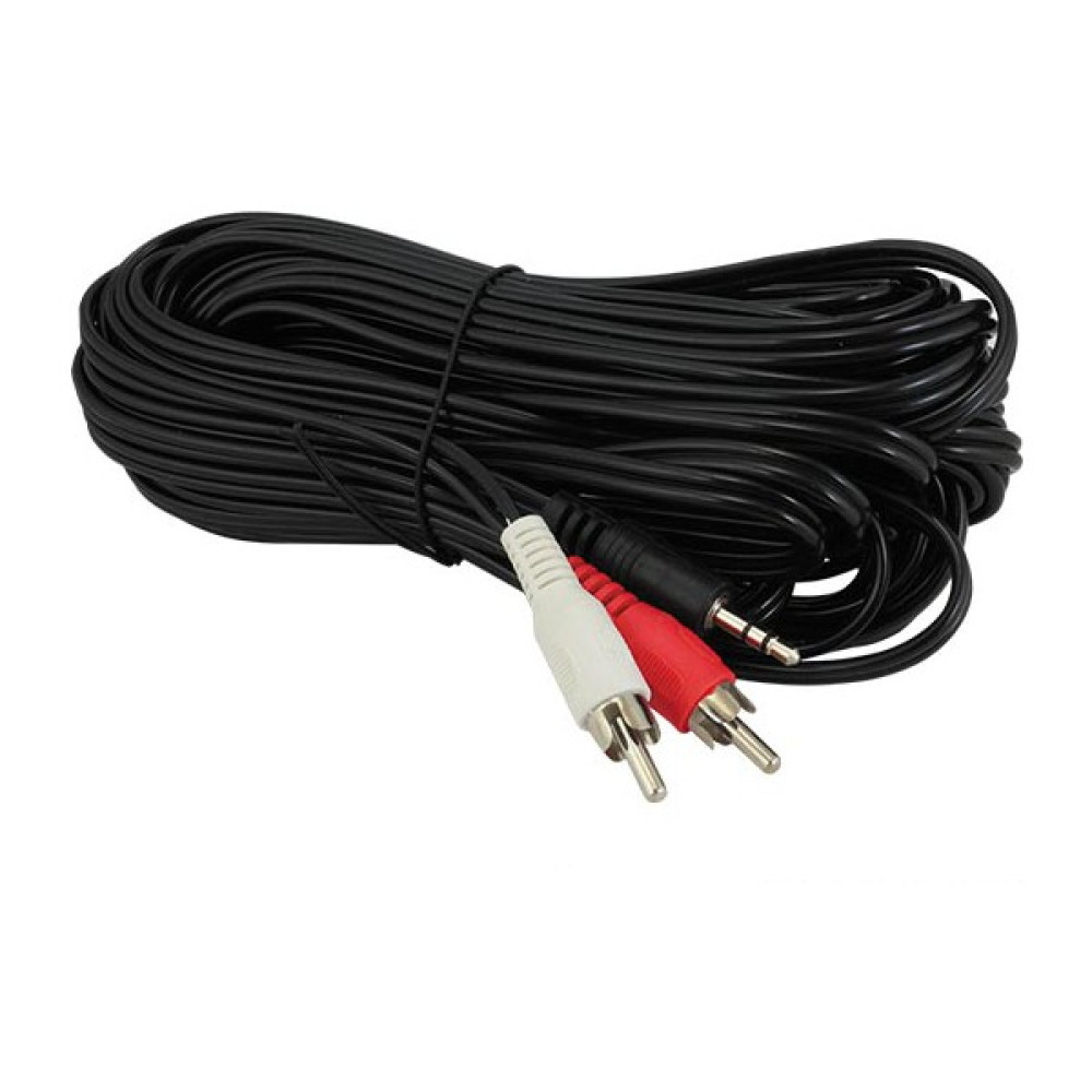 Gizzodo 2 Rca Erkek + 3.5 mm Stereo Erkek Ses Kablosu 10 Metre Kutulu Görüntü Kablosu Fiyatı