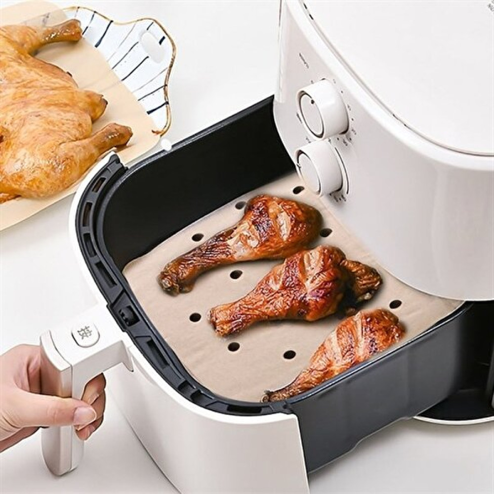 Gizzodo 50 Adet Air Fryer Pişirme Kağıdı Tek Kullanımlık Hava Fritöz Yapışmaz Yağlı Kağıt Delikli Model Pişirme Kağıdı Fiyatı