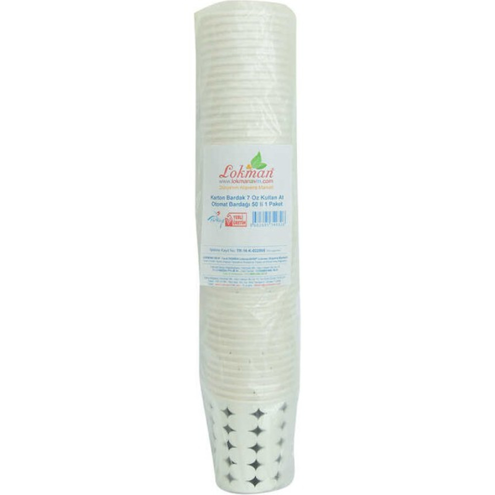 Gizzodo Karton Bardak 7 Oz Kullan At Çay Kahve Sıcak Kağıt Otomat Bardağı 50 Li 1 Paket Ofis Makineleri (Araçları) Fiyatı
