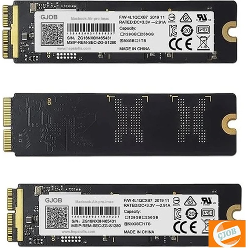 Gjob Macbook Air A1466 512GB SSD Disk MACBOOK Air A1466 2017 SSD Disk Dizüstü Bilgisayar Fiyatı