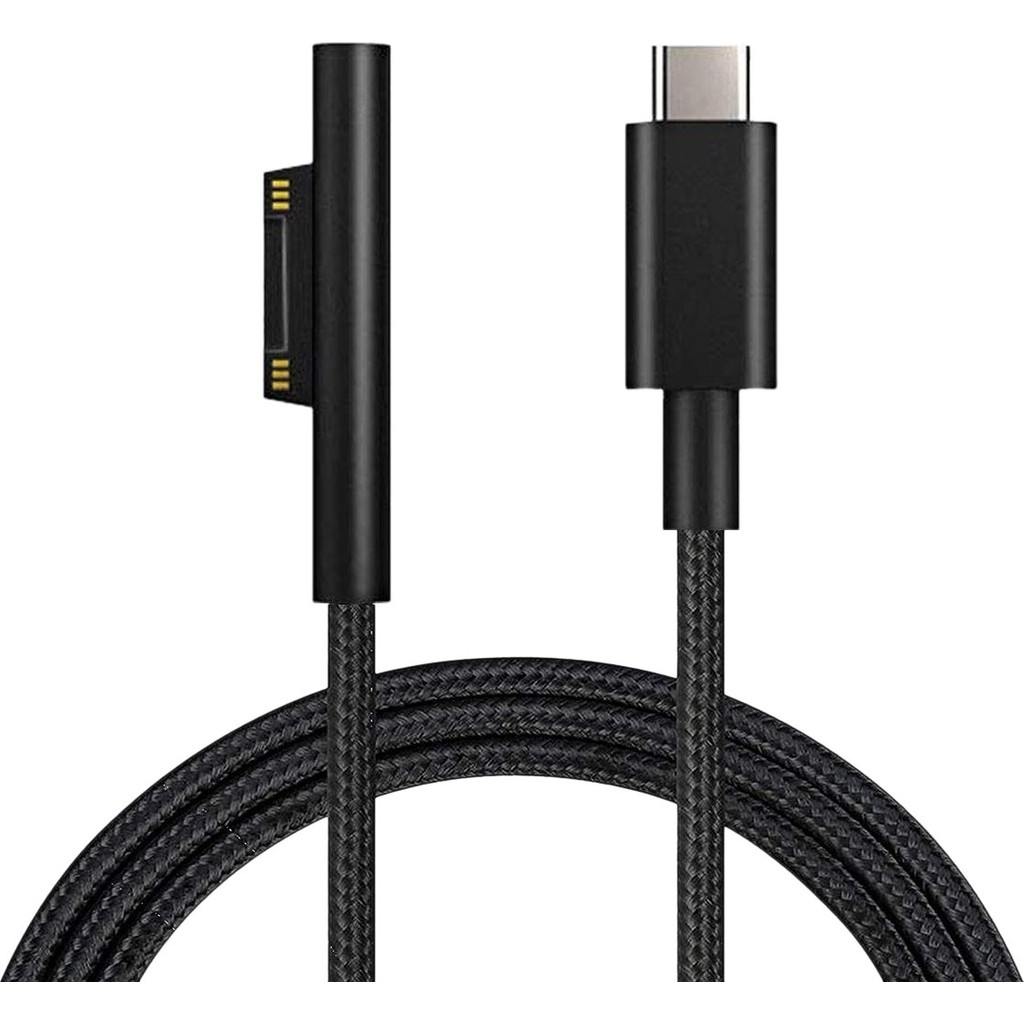 Gjob Surface Pro 7 Şarj Kablosu Surface Pro 7 Type C USB Kablosu - Siyah Bilgisayar Çevirici ve Adaptörü Fiyatı