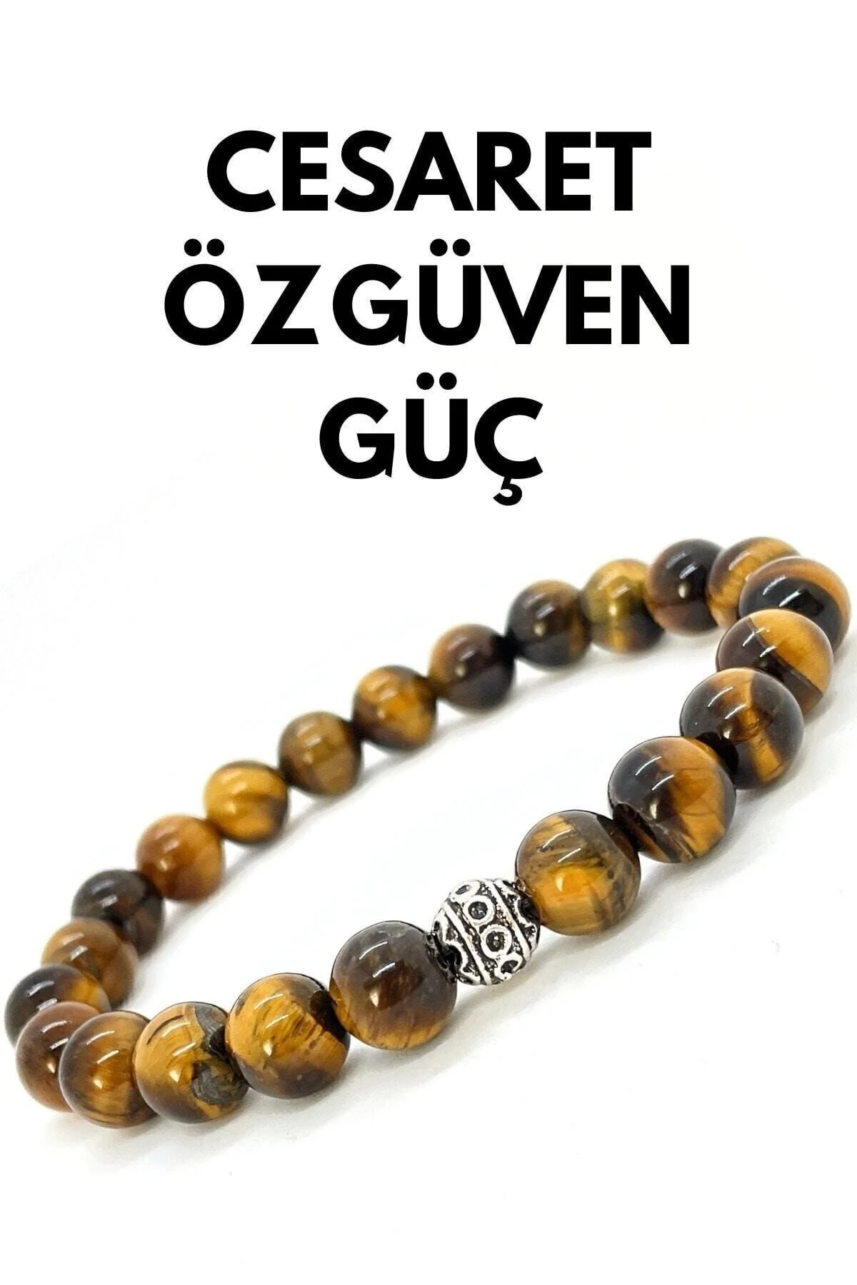 GK DOĞALTAŞ Doğaltaş - Kaplan Gözü Bileklik - Cesaret - Özgüven - Güç - Mutluluk - Unisex 19 cm Beden" Bijuteri Bilezik Fiyatı