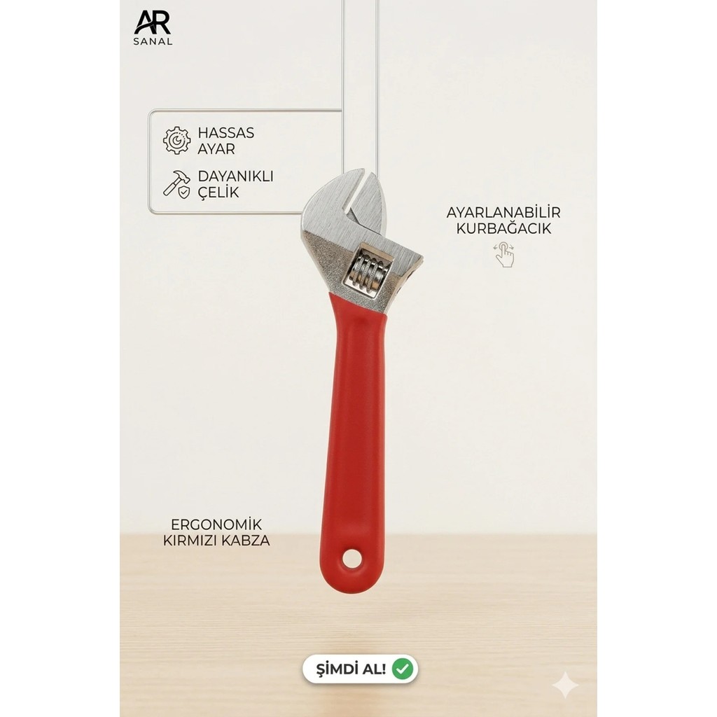GK Tools Mini Kurbağacık Anahtar - Ayarlanabilir Küçük Boy Ingiliz Anahtarı - Hobi Tamir ve Cep Tipi El Aleti - Kırmızı Diğer Fiyatı