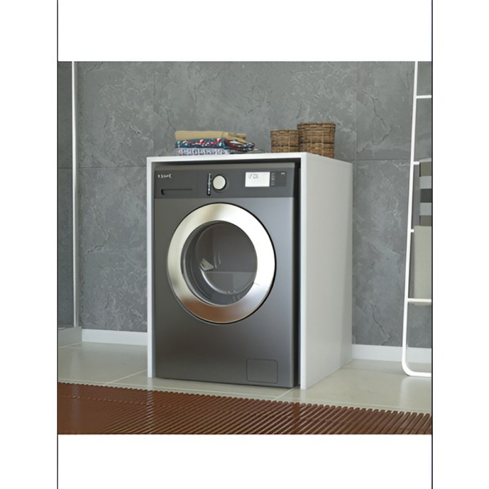 GKE Çamaşır Makine Alt Dolabı Kurutma Makinesi Dolabı - Beyaz Banyo Dolabı / Mobilyası Fiyatı
