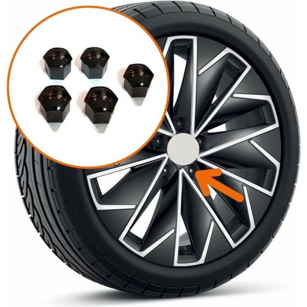 Gkl Bijon Kapağı Şifresiz 5 Adet Siyah Skoda Roomster 2006-2010 1Z0601173 Oto Boyaları Fiyatı